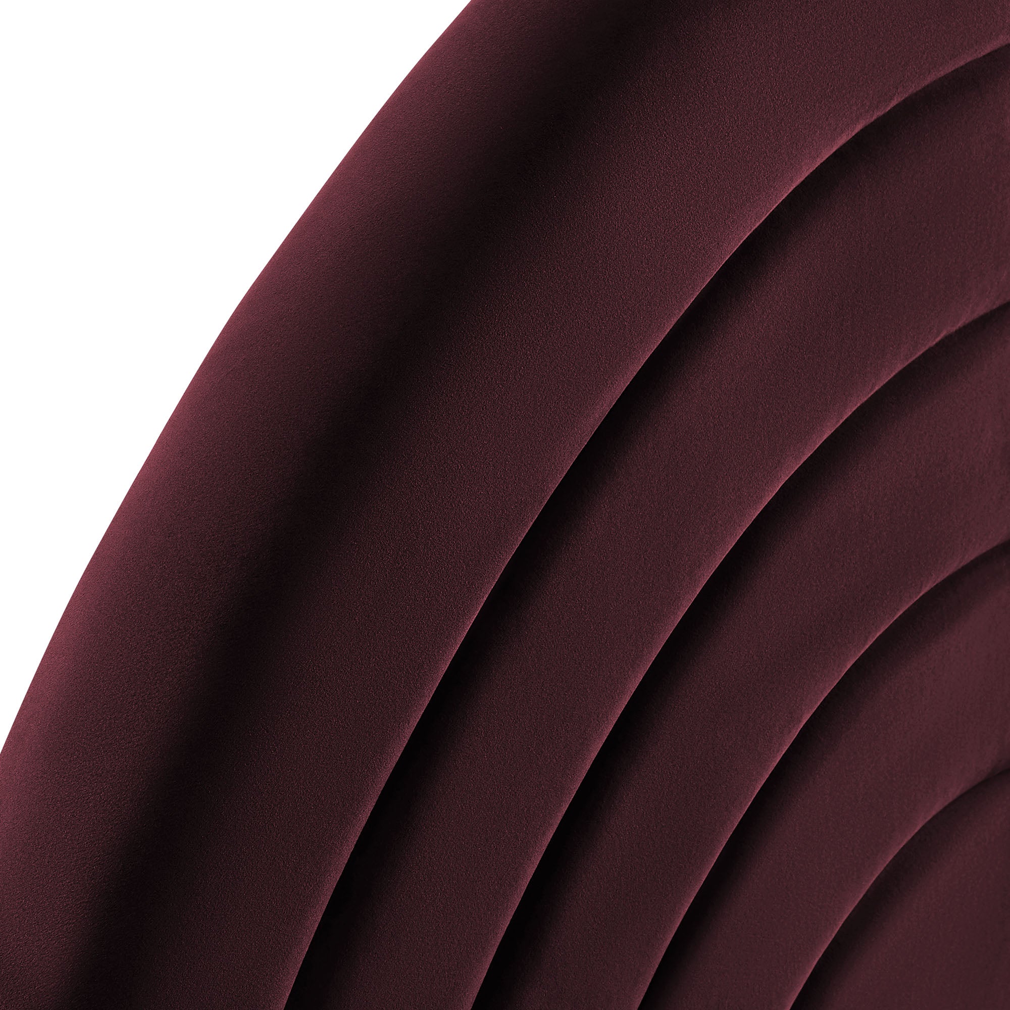 Solana Arched Performance Velvet Twin Headboard - Mulberry