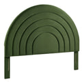 Solana Arched Performance Velvet Full Headboard - Moss Green