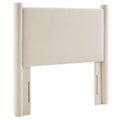 Rael Performance Velvet Headboard - Alabaster — Alabaster Twin