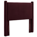 Rael Performance Velvet Twin Headboard - Mulberry