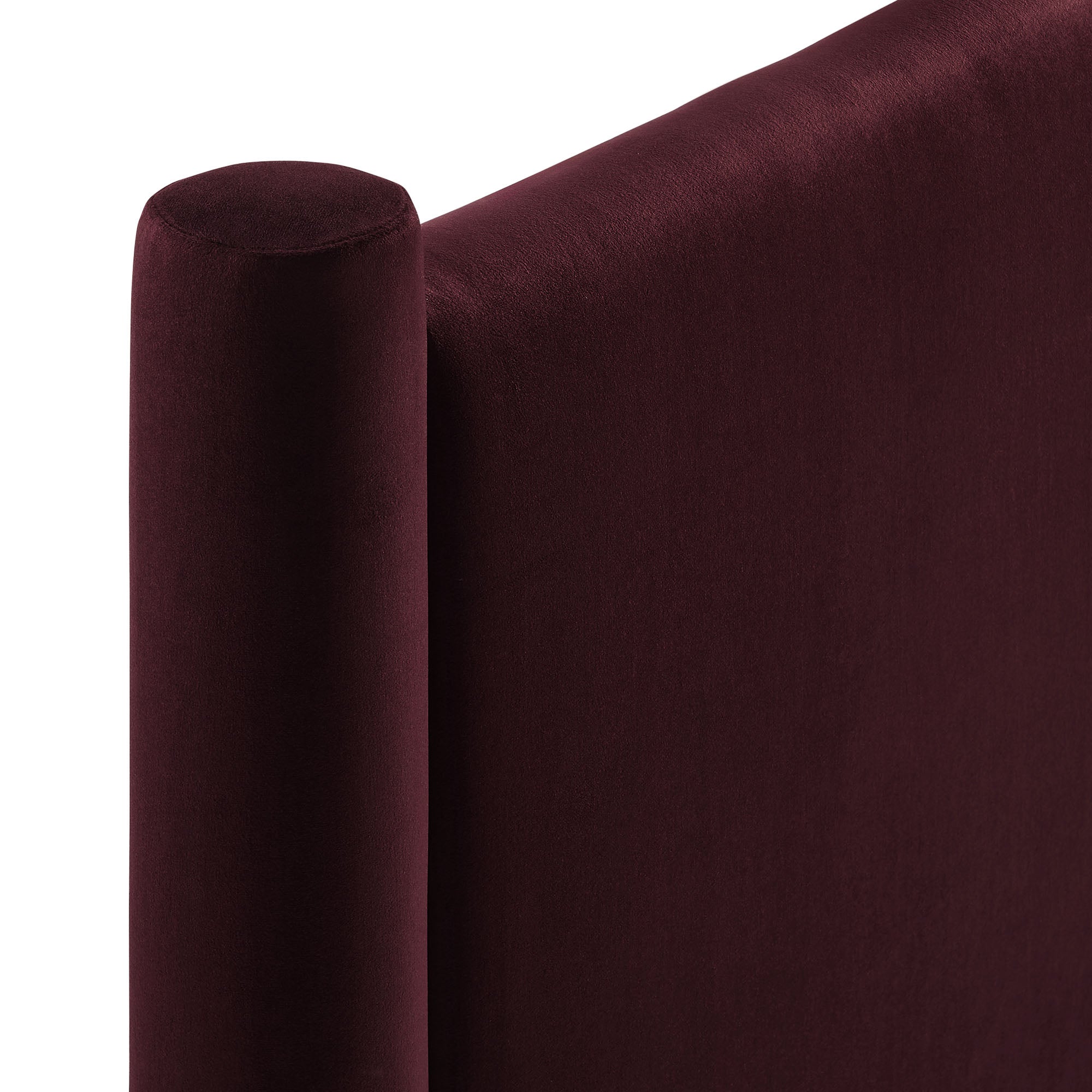 Rael Performance Velvet Twin Headboard - Mulberry