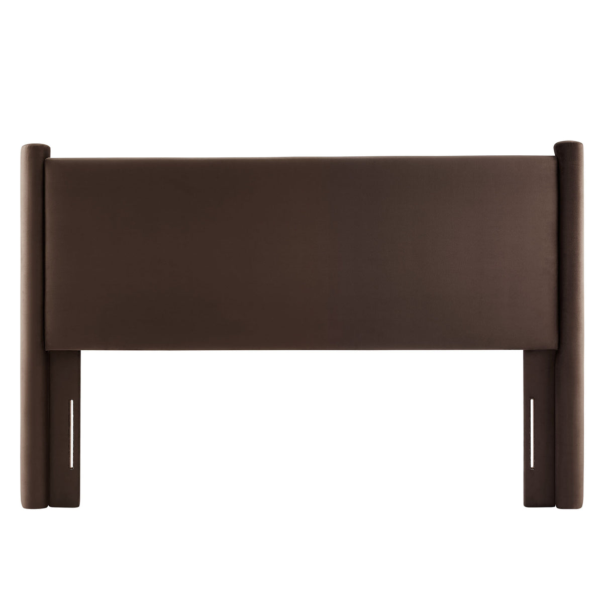 Rael Performance Velvet Full Headboard - Chocolate Brown