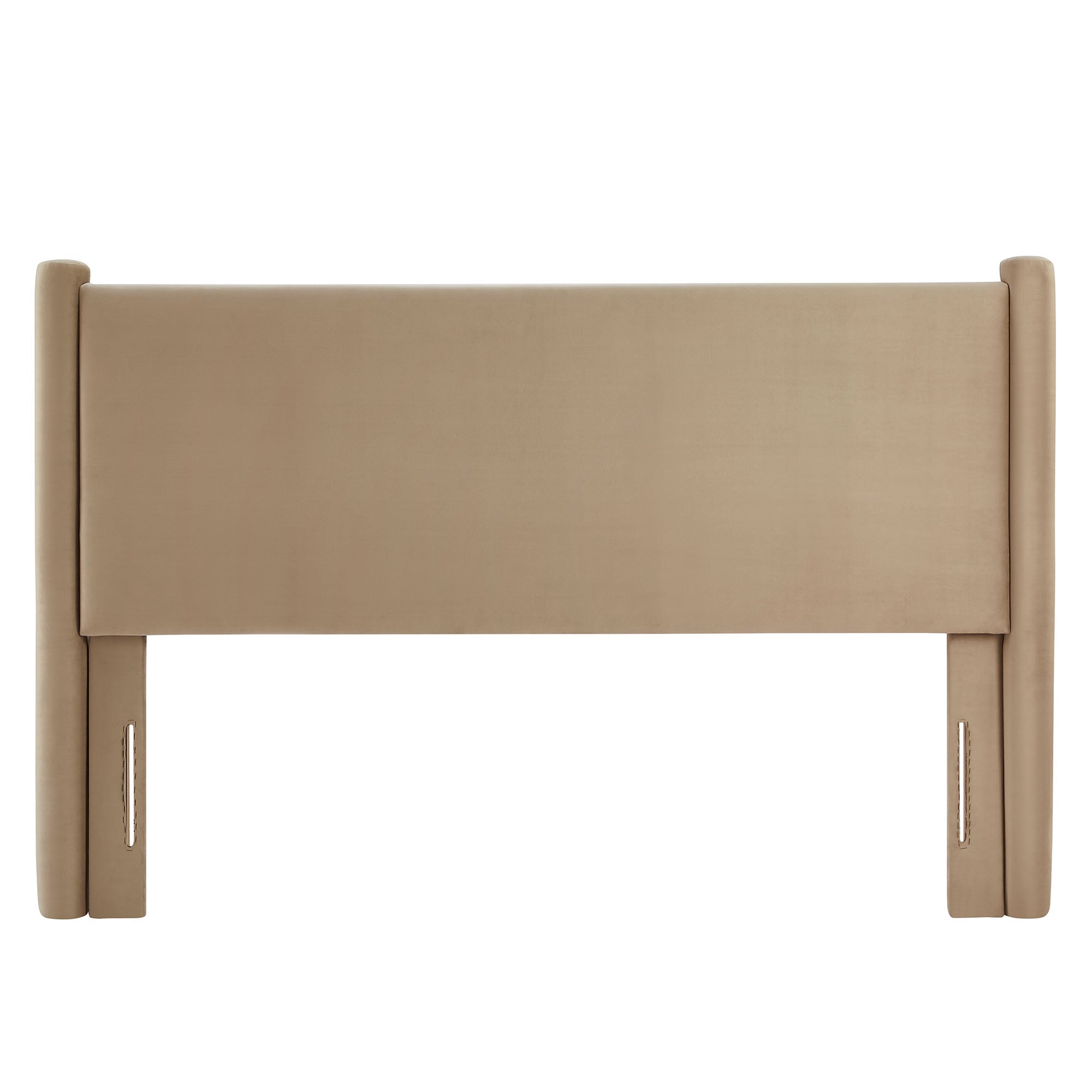 Rael Performance Velvet Queen Headboard - Taupe