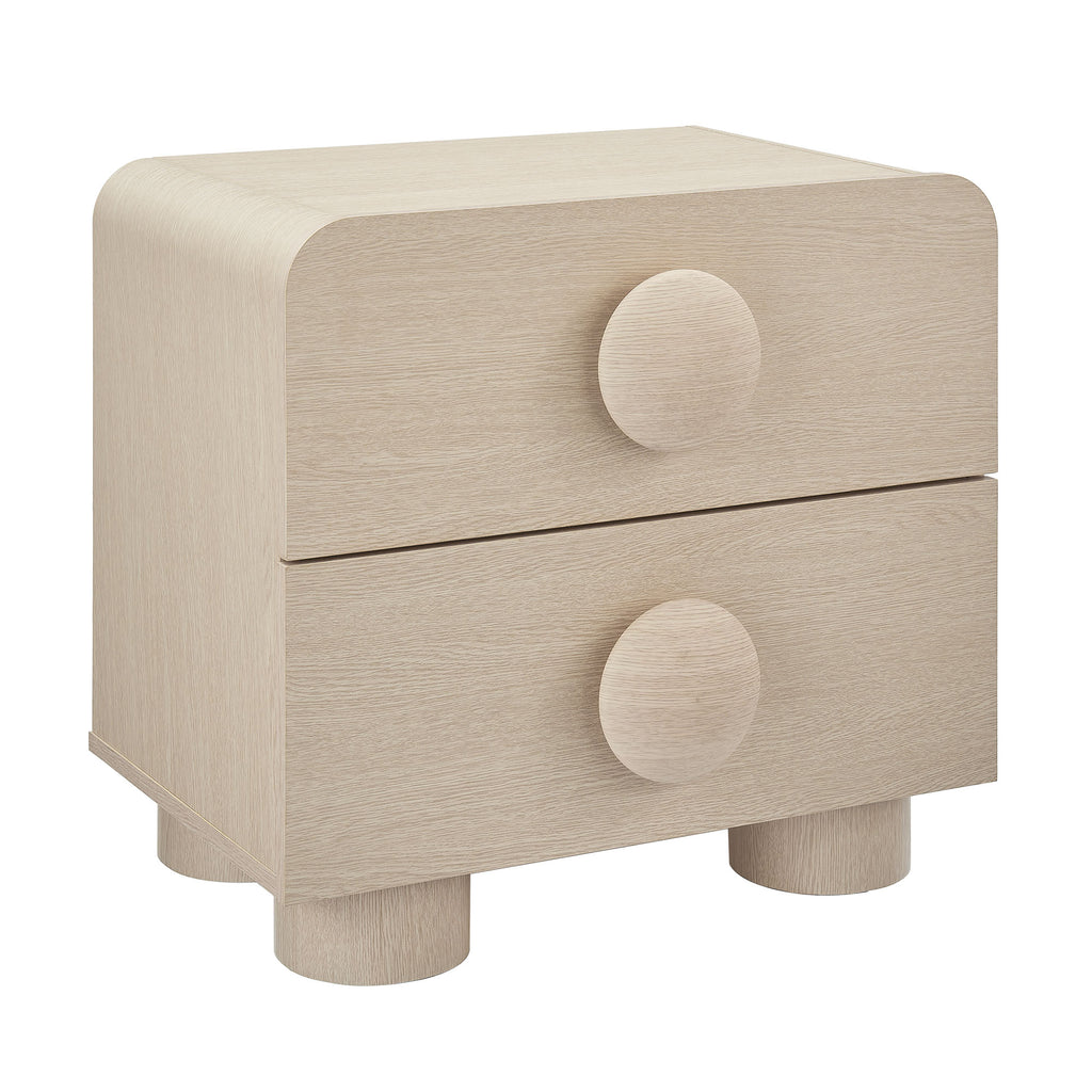 Sonnet 2-Drawer Nightstand - Ash
