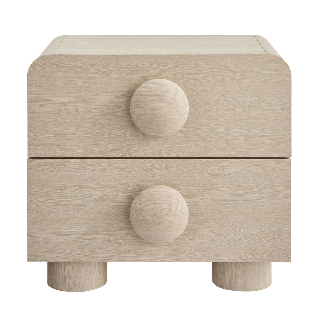 Sonnet 2-Drawer Nightstand - Ash