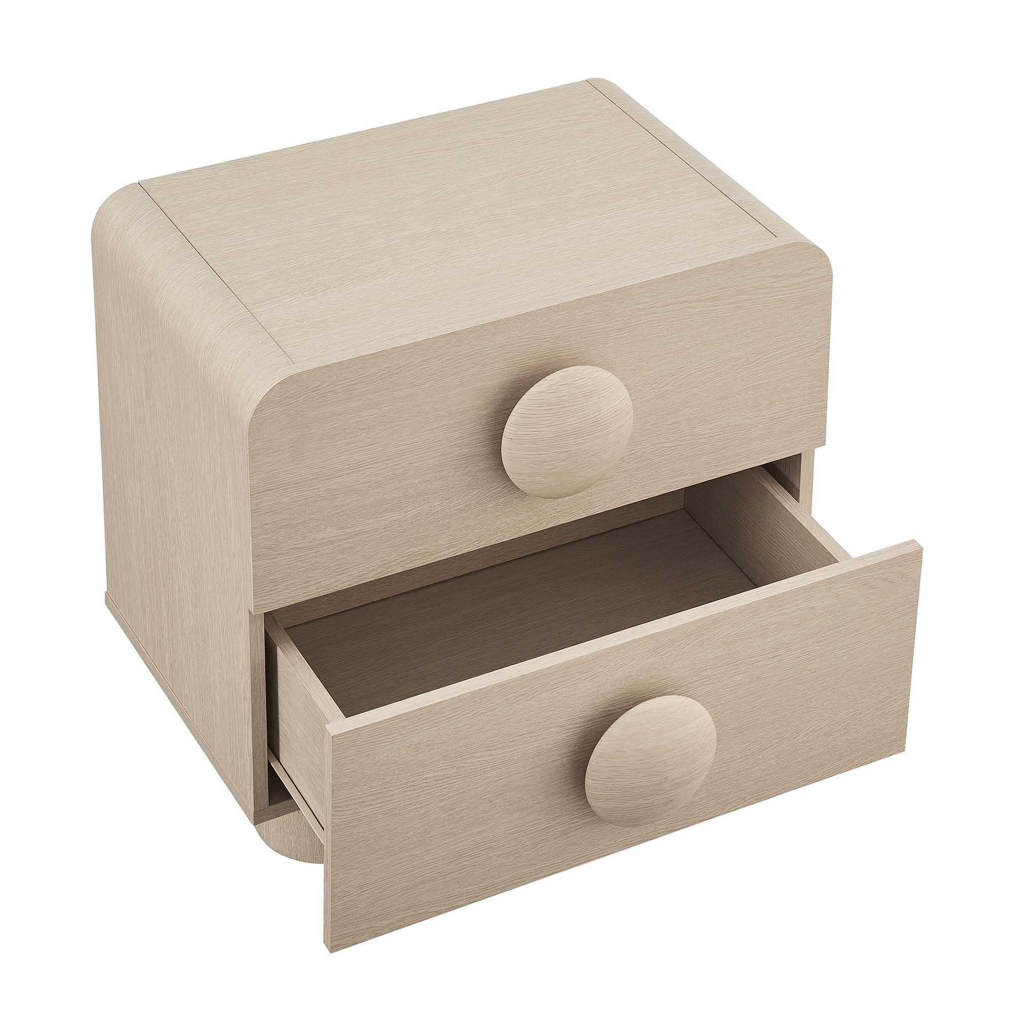 Sonnet 2-Drawer Nightstand - Ash