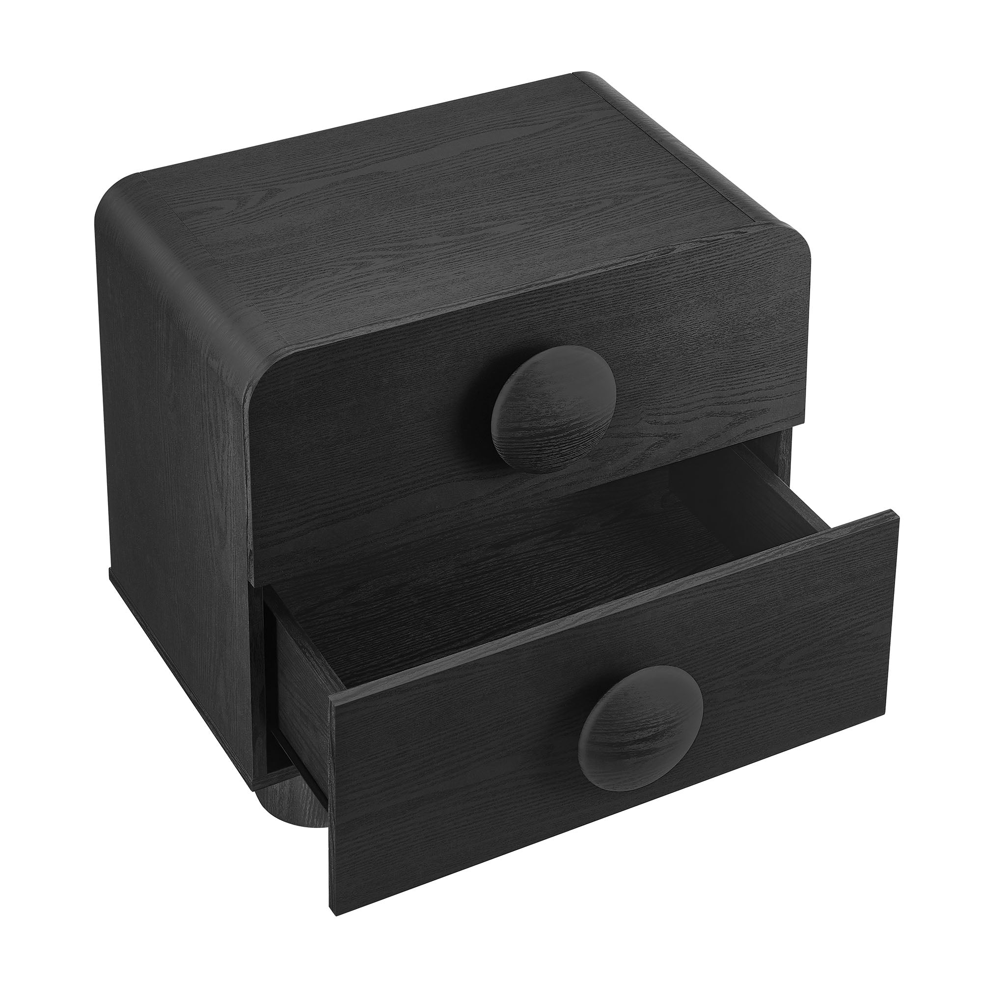 Sonnet 2-Drawer Nightstand - Black