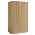 Render 2-Door Wardrobe Closet - Oak