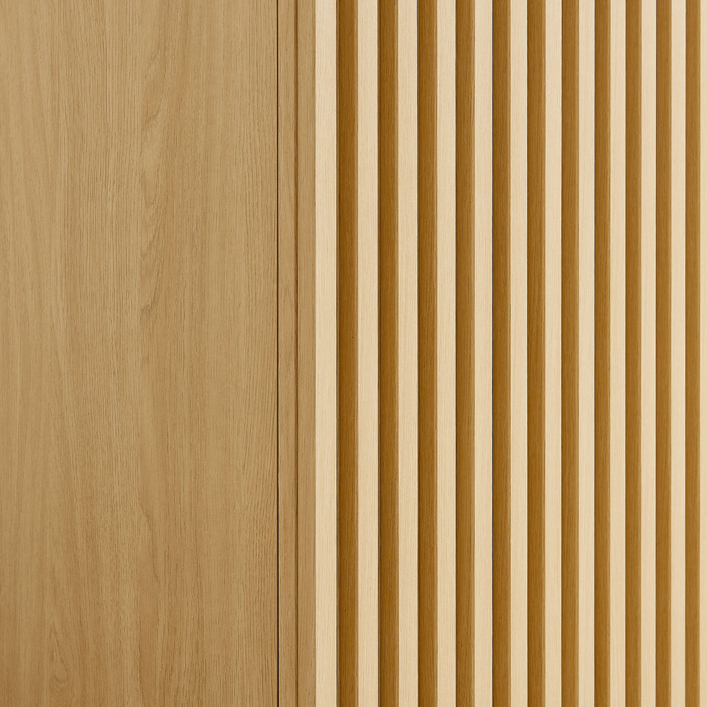 Render 2-Door Wardrobe Closet - Oak