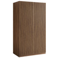 Render 2-Door Wardrobe Closet - Walnut