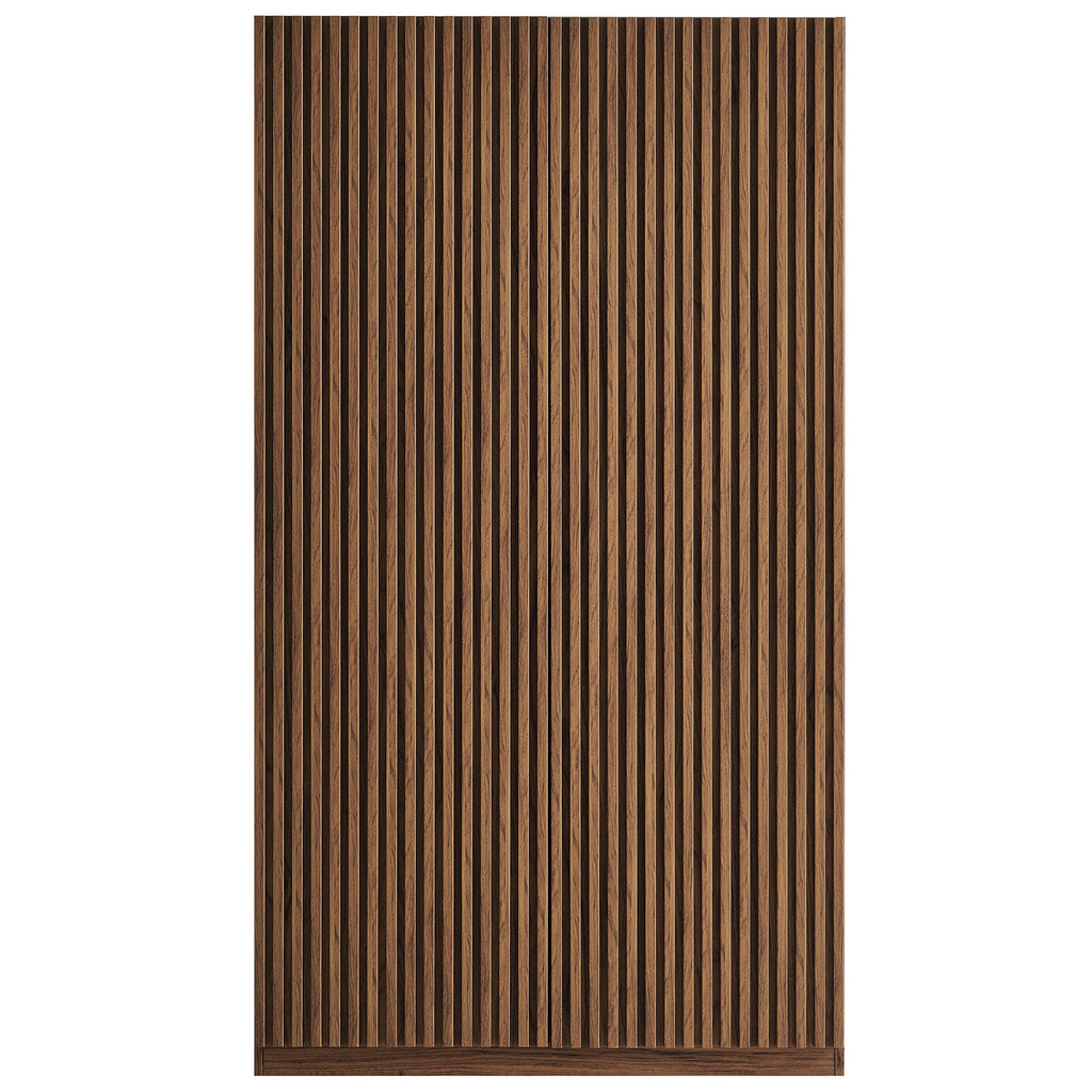 Render 2-Door Wardrobe Closet - Walnut