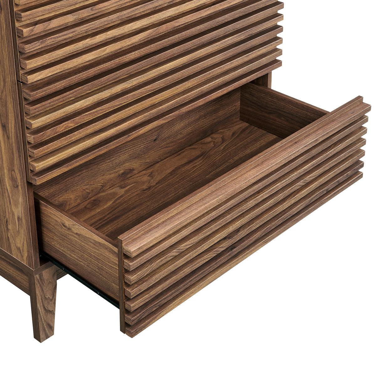 Render Large 3-Drawer Nightstand - Walnut