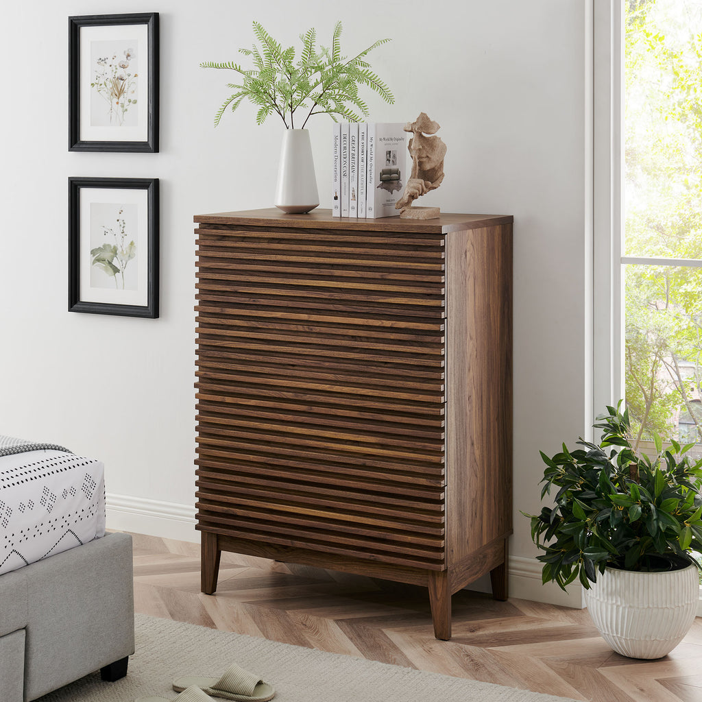 Render 4-Drawer Chest - Walnut
