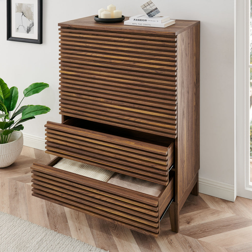 Render 5-Drawer Chest - Walnut