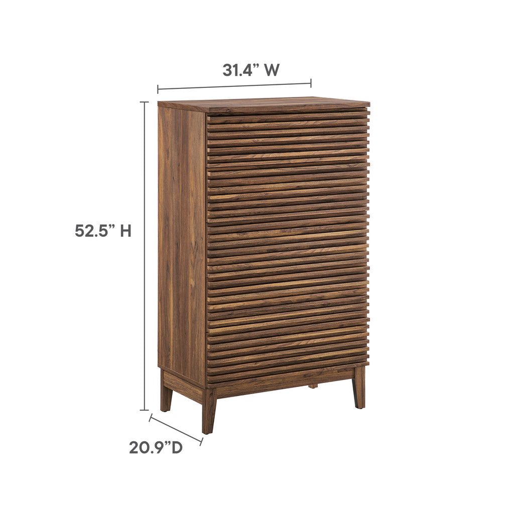 Render 5-Drawer Chest - Walnut