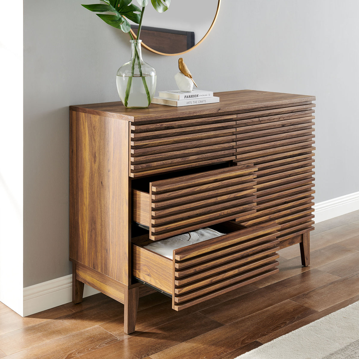 Render 47" 6-Drawer Dresser - Walnut