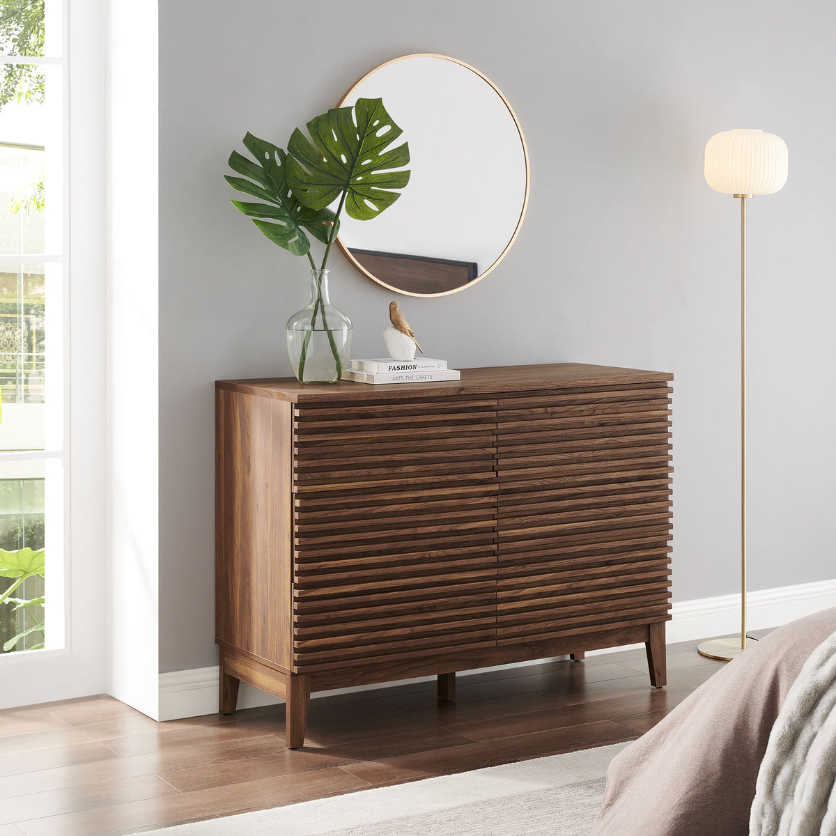Render 47" 6-Drawer Dresser - Walnut
