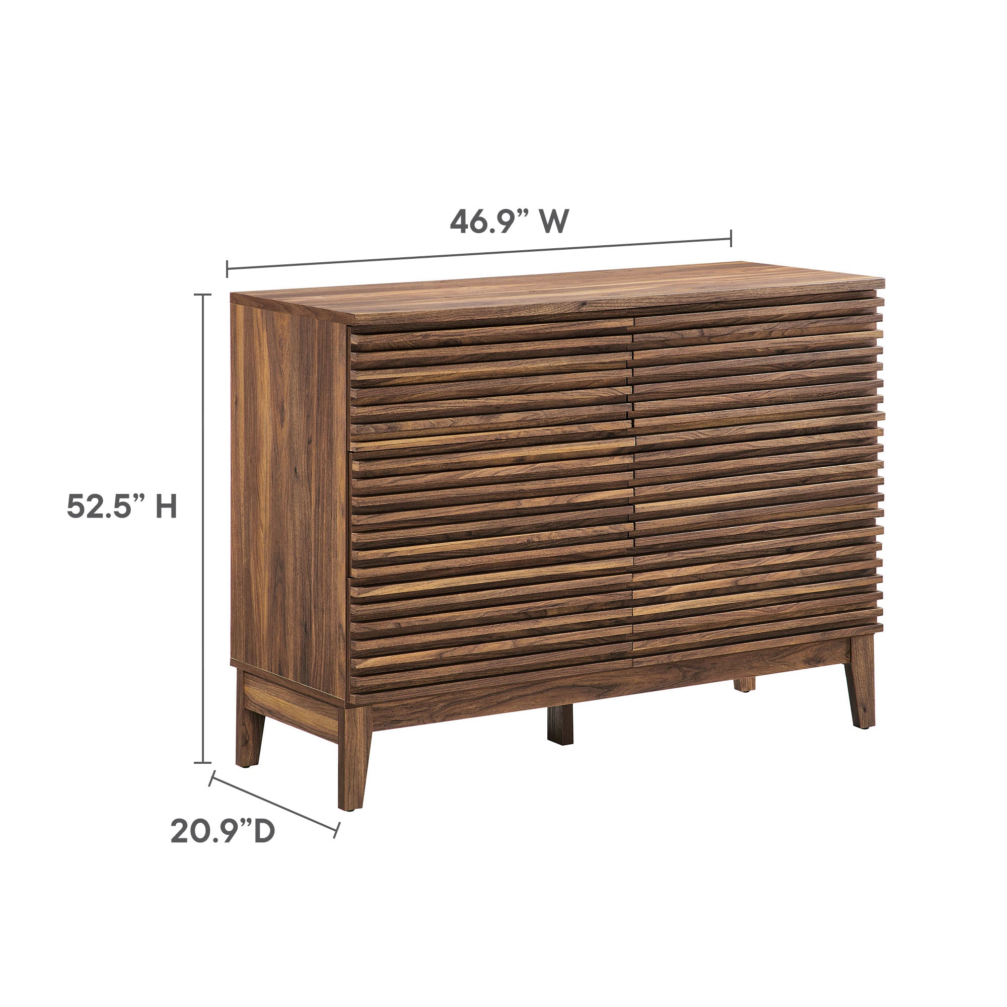 Render 47" 6-Drawer Dresser - Walnut