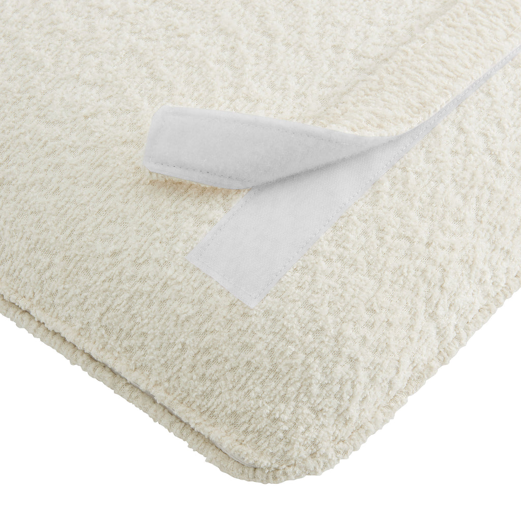 Anela Wall-Mounted Chenille Upholstered Twin Headboard - Cream Natural