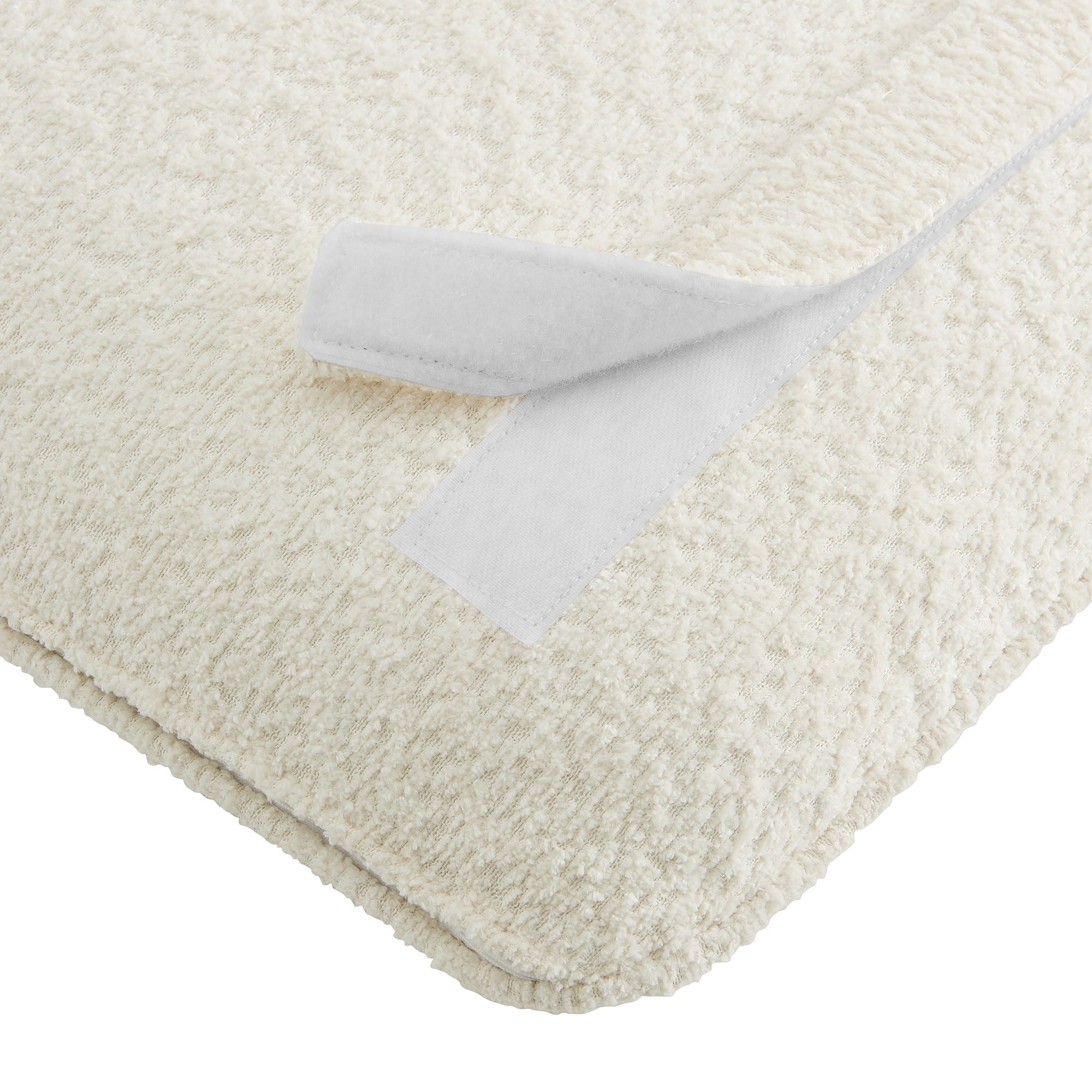 Anela Wall-Mounted Chenille Upholstered Twin Headboard - Cream Natural