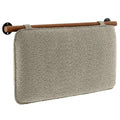Anela Wall-Mounted Chenille Upholstered Twin Headboard - Oat Walnut