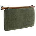 Anela Wall-Mounted Chenille Upholstered Twin Headboard - Sage Walnut