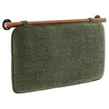 Anela Wall-Mounted Chenille Upholstered Headboard - Sage Walnut — Sage Walnut Twin