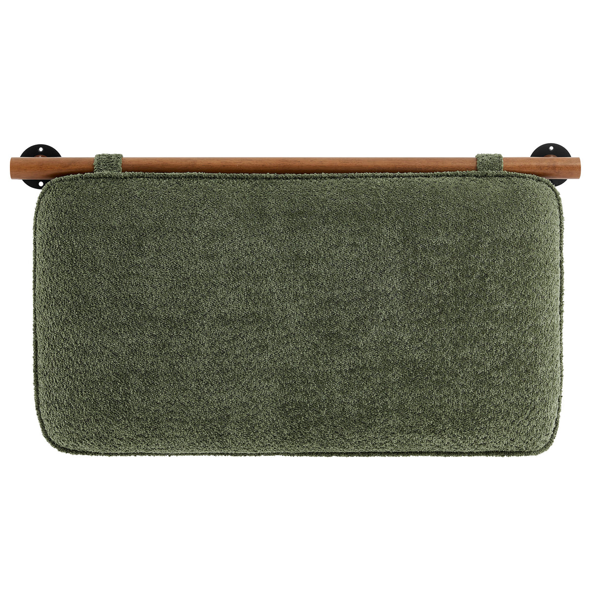 Anela Wall-Mounted Chenille Upholstered Twin Headboard - Sage Walnut