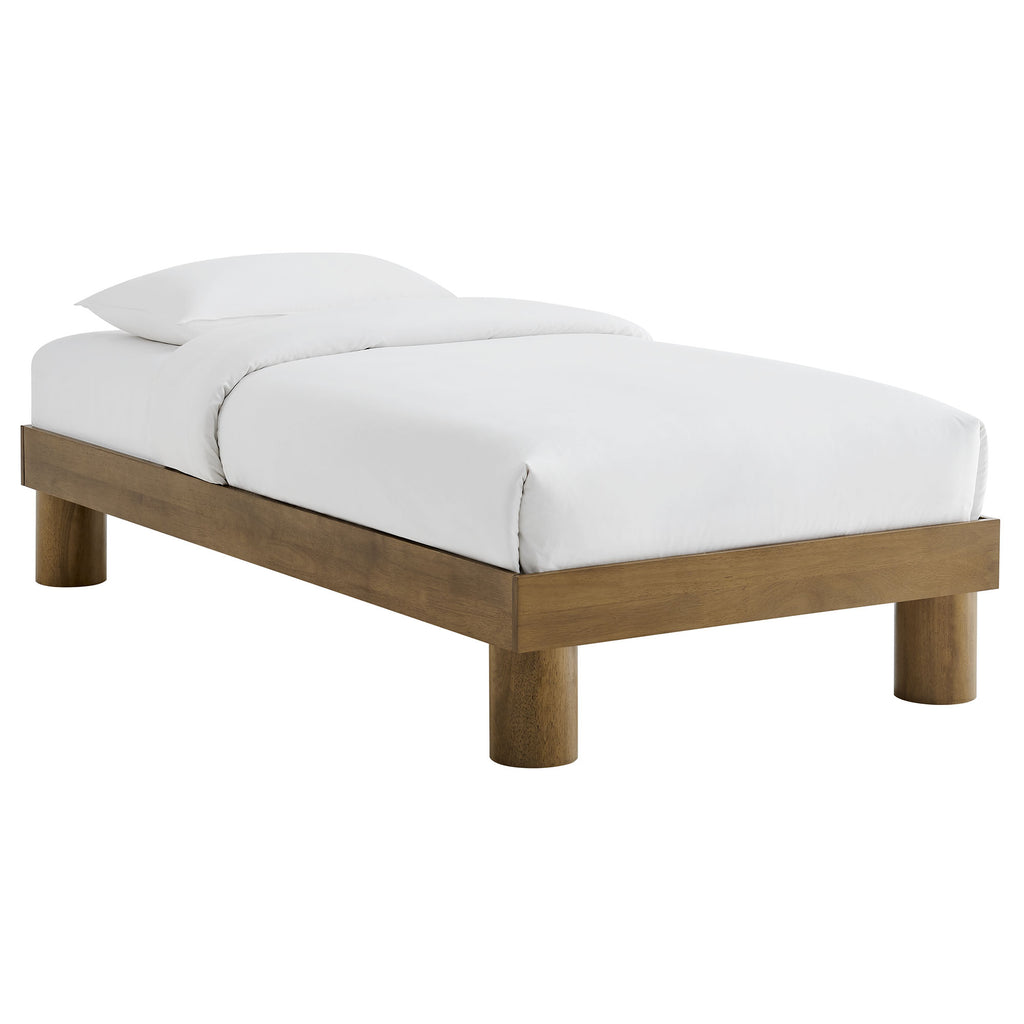 Runa Wood Twin Platform Bed - French Oak