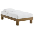 Runa Wood Twin Platform Bed - French Oak