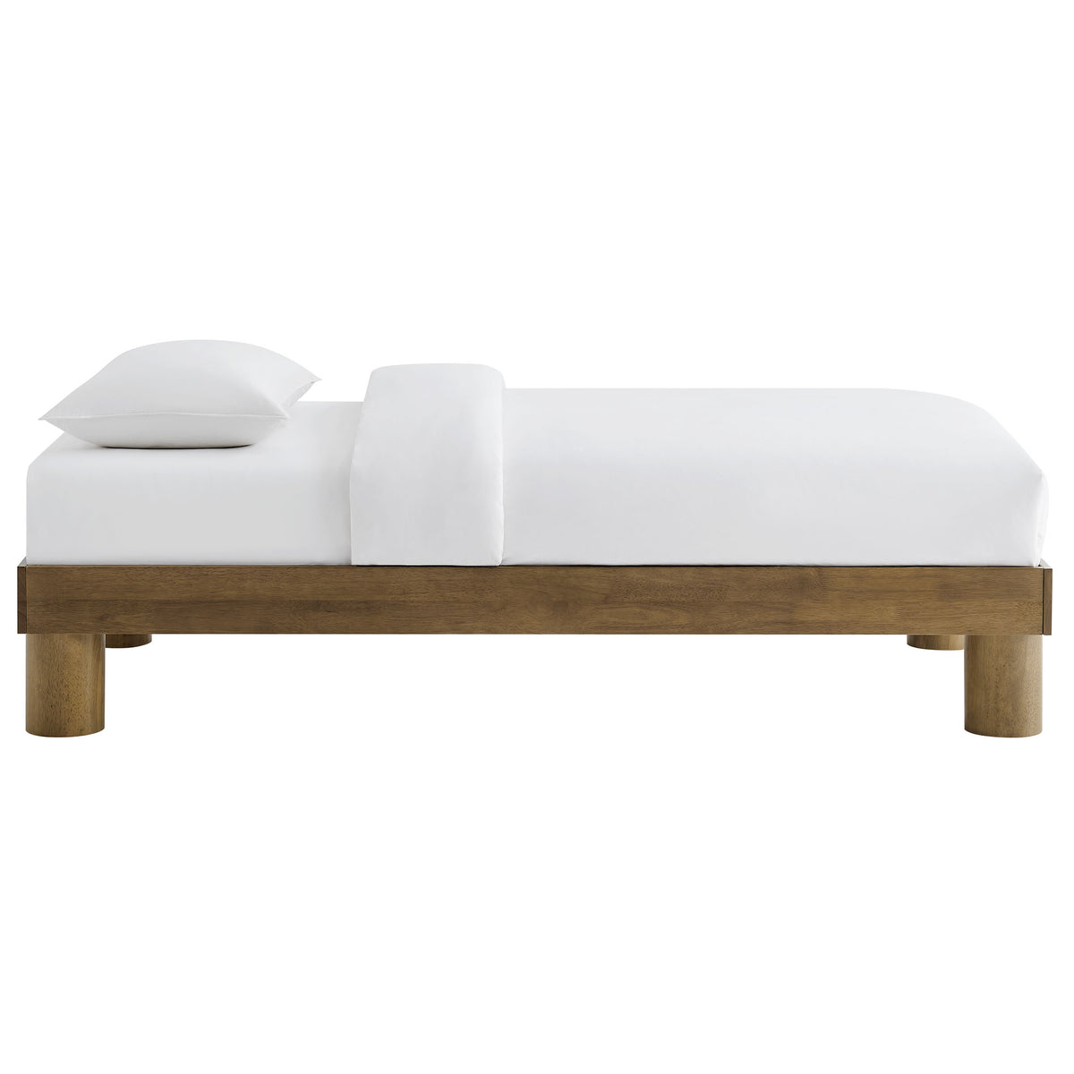 Runa Wood Twin Platform Bed - French Oak