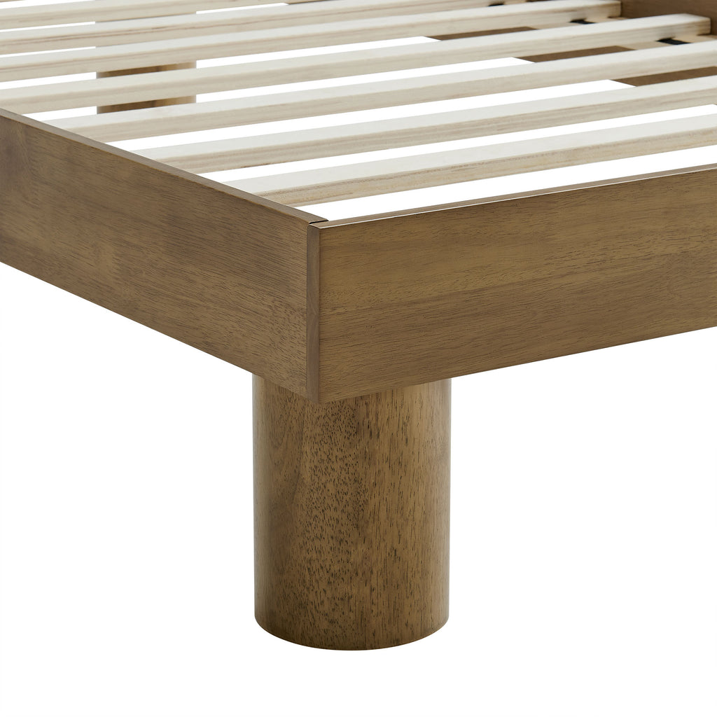 Runa Wood Twin Platform Bed - French Oak