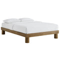 Runa Wood King Platform Bed - French Oak