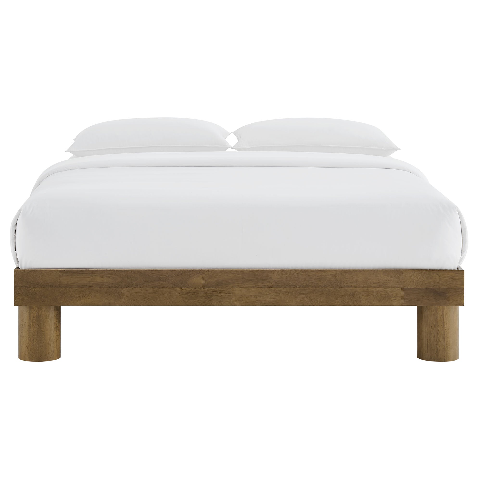 Runa Wood King Platform Bed - French Oak