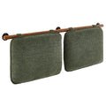 Anela Wall-Mounted Chenille Upholstered King Size Headboard - Sage Walnut