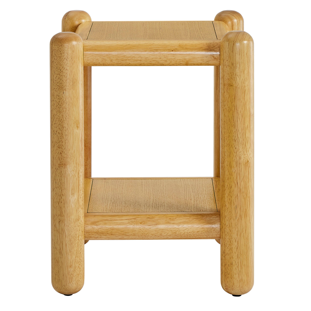 Arcus Rectangular 2-Tier Side Table - Oak