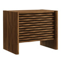 Emric Wave Nightstand - Walnut