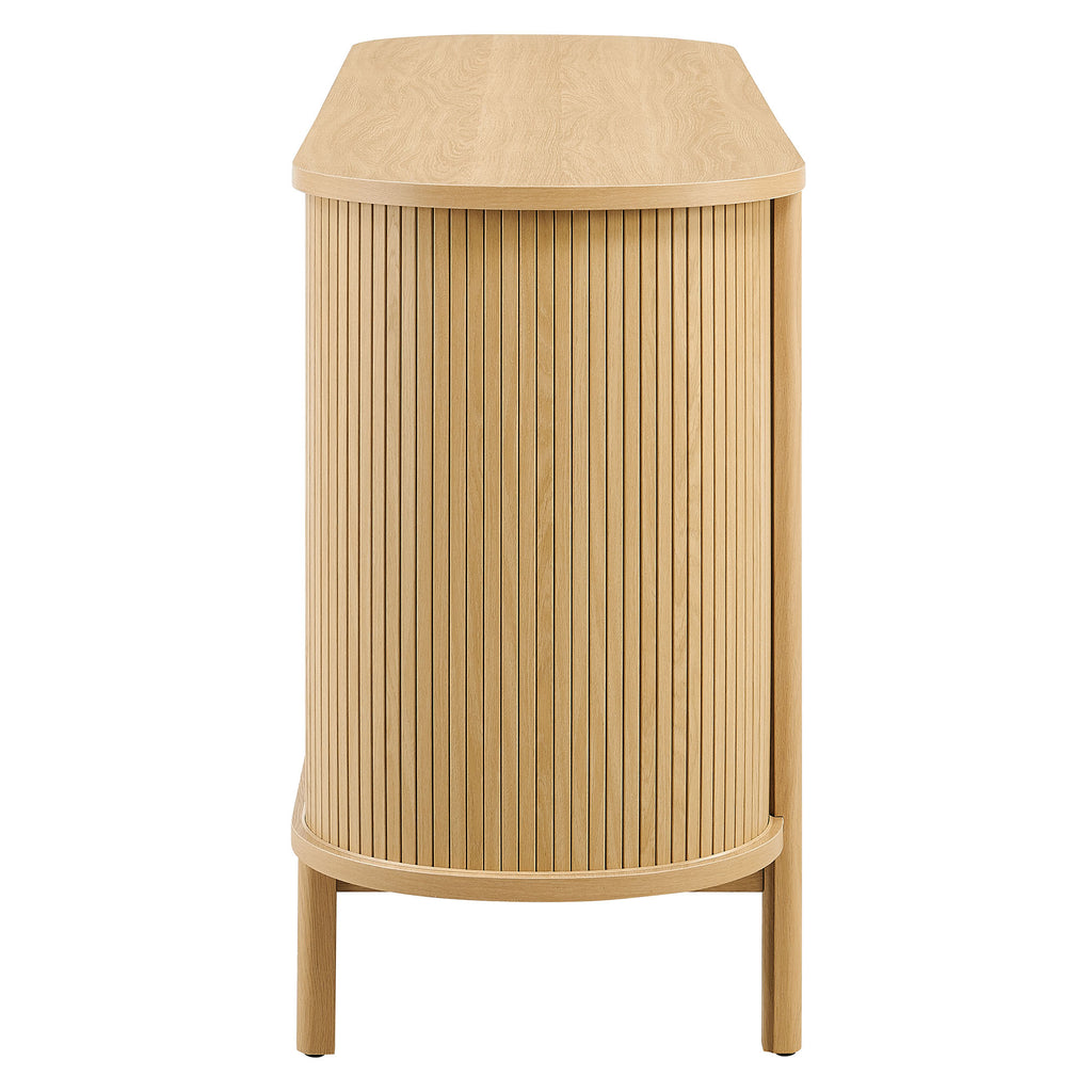 Cadence 6-Drawer Curved Dresser - Oak