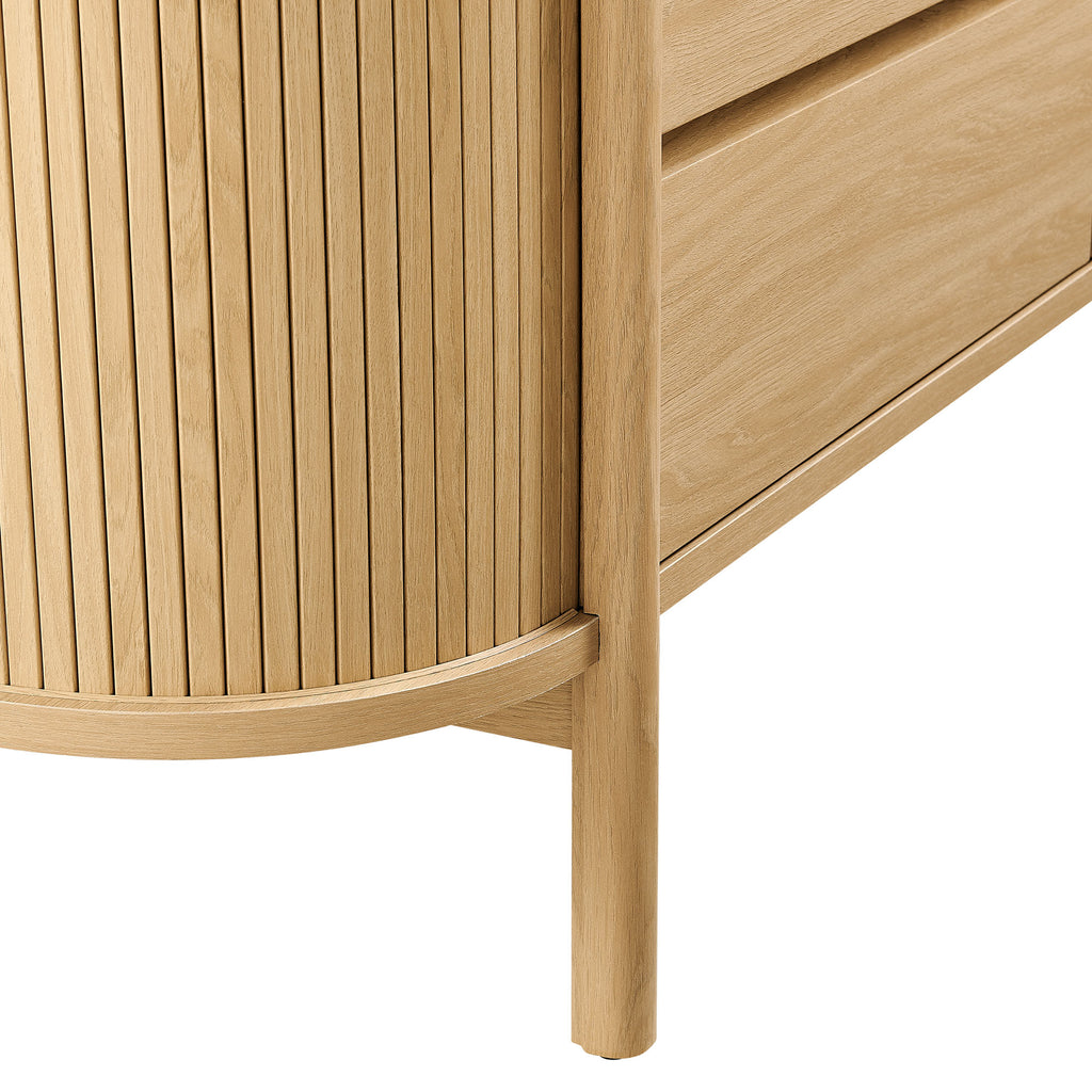 Cadence 6-Drawer Curved Dresser - Oak