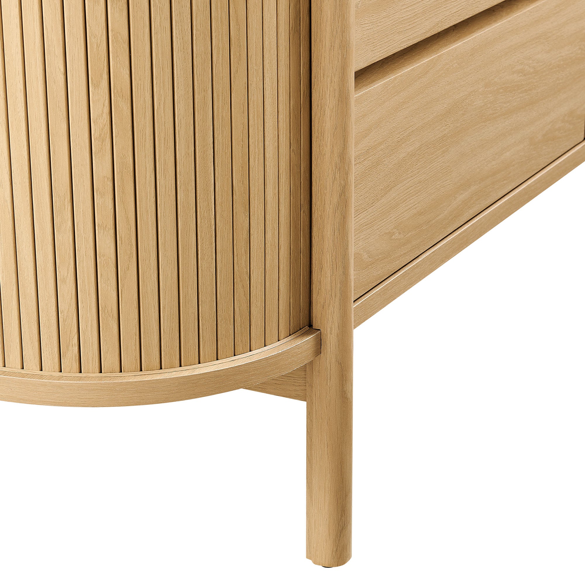 Cadence 6-Drawer Curved Dresser - Oak
