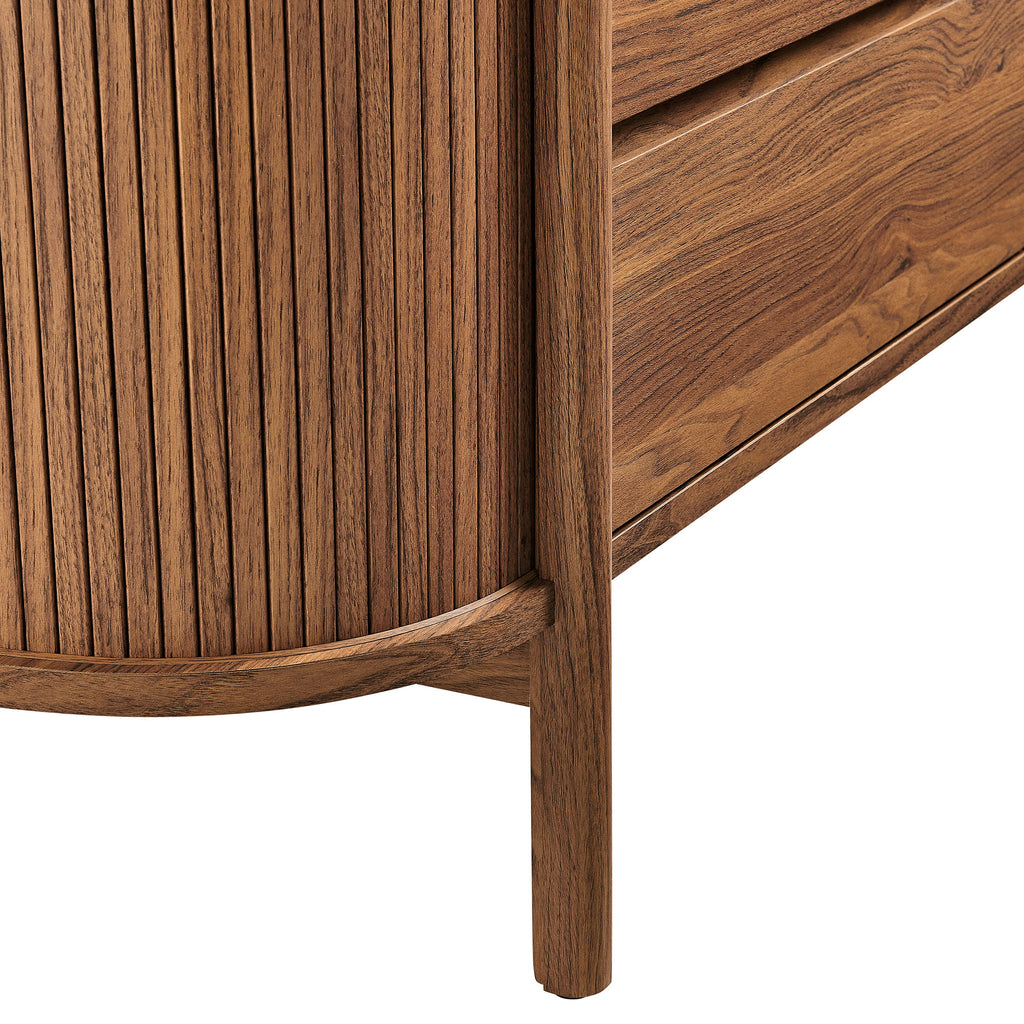 Cadence 6-Drawer Curved Dresser - Walnut