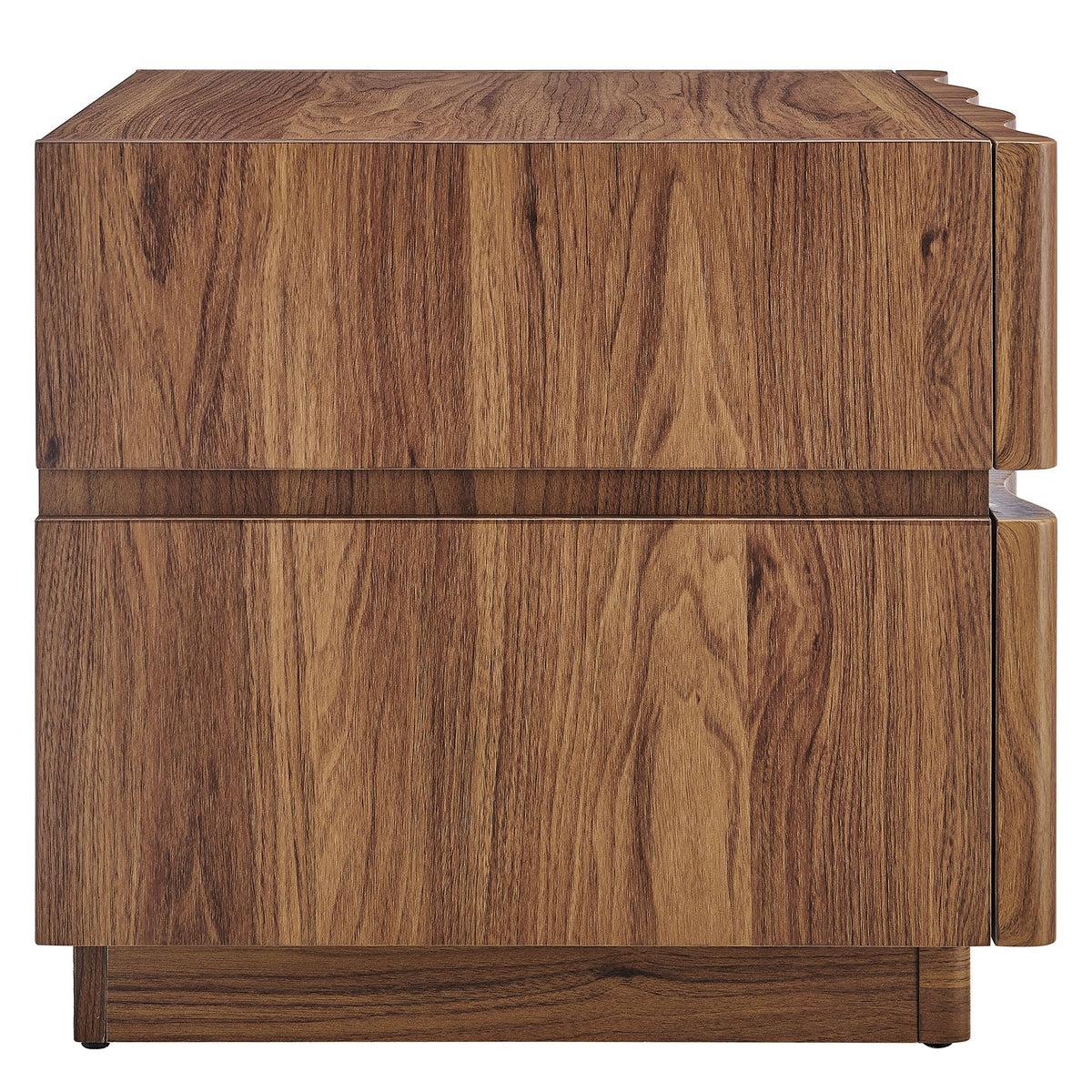 Isola 2 Drawer Nightstand - Walnut