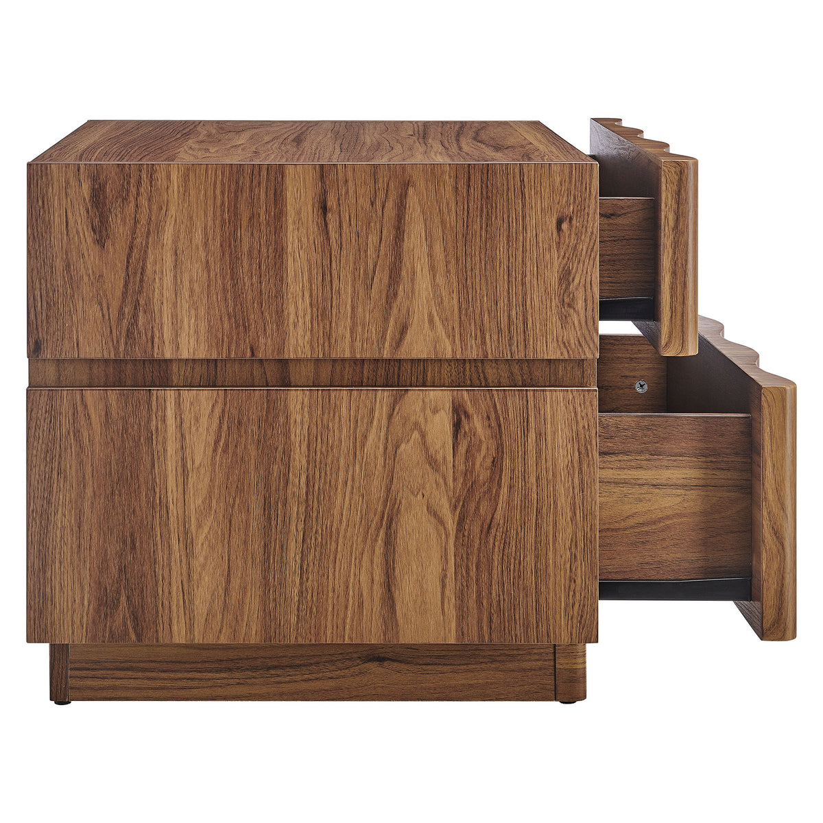 Isola 2 Drawer Nightstand - Walnut