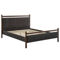 Ginny Full Size Platform Bed Frame - Wenge Heathered Dark Gray