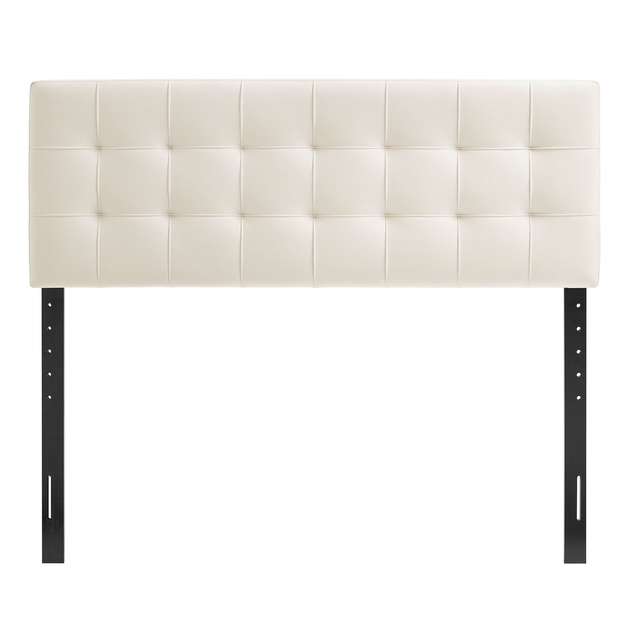 Lily Stain-Resistant Performance Velvet Full Size Headboard - Alabaster