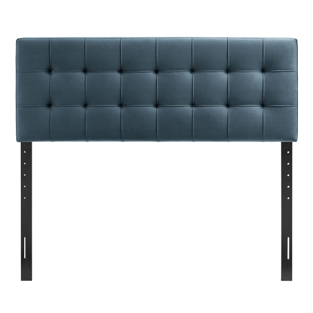 Lily Stain-Resistant Performance Velvet Full Size Headboard - Cadet Blue