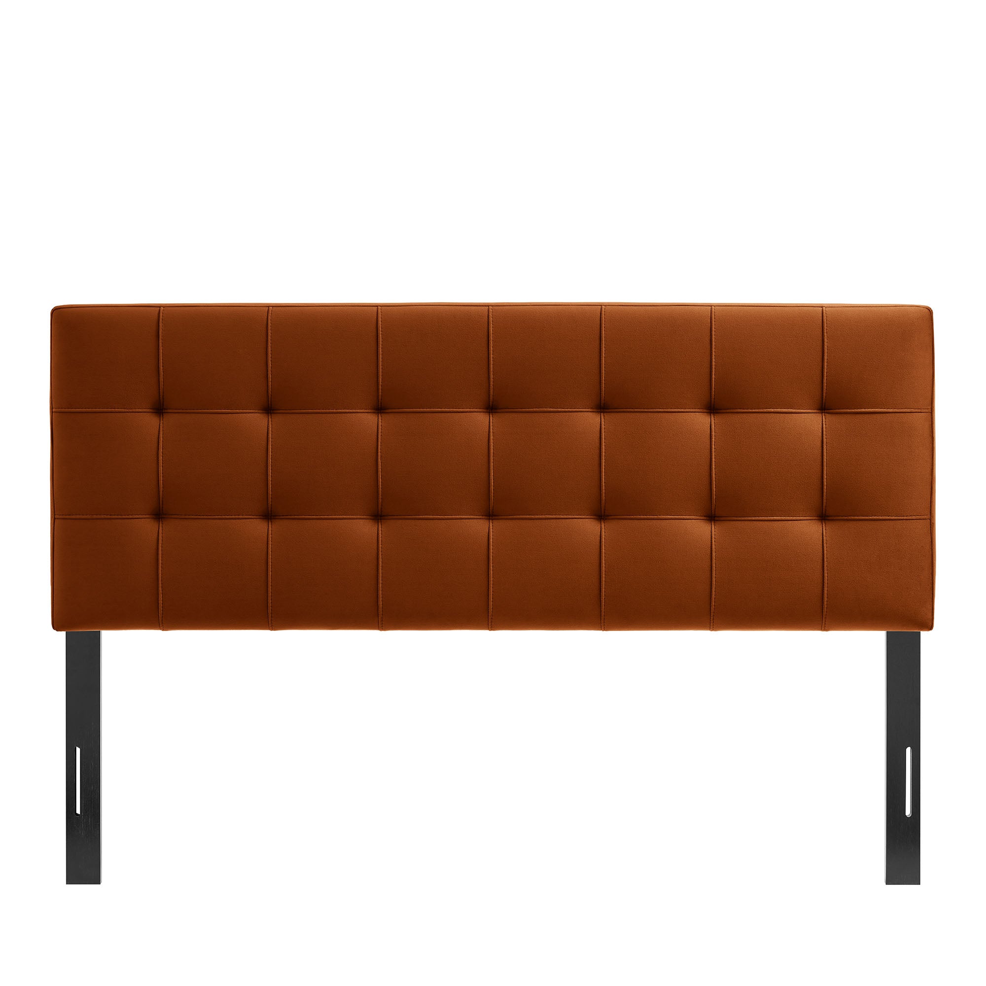 Lily Stain-Resistant Performance Velvet Full Size Headboard - Rust
