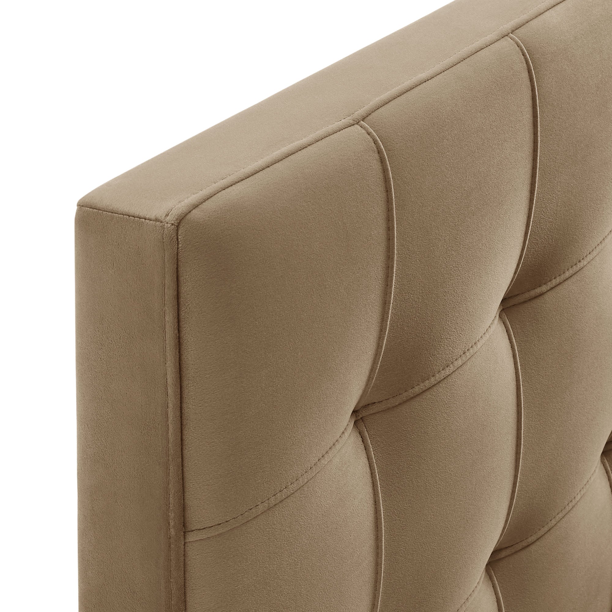 Lily Stain-Resistant Performance Velvet Full Size Headboard - Taupe