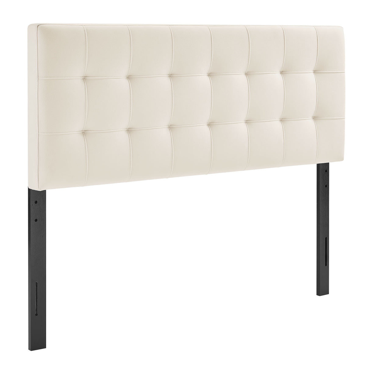 Lily Stain-Resistant Performance Velvet Queen Size Headboard - Alabaster