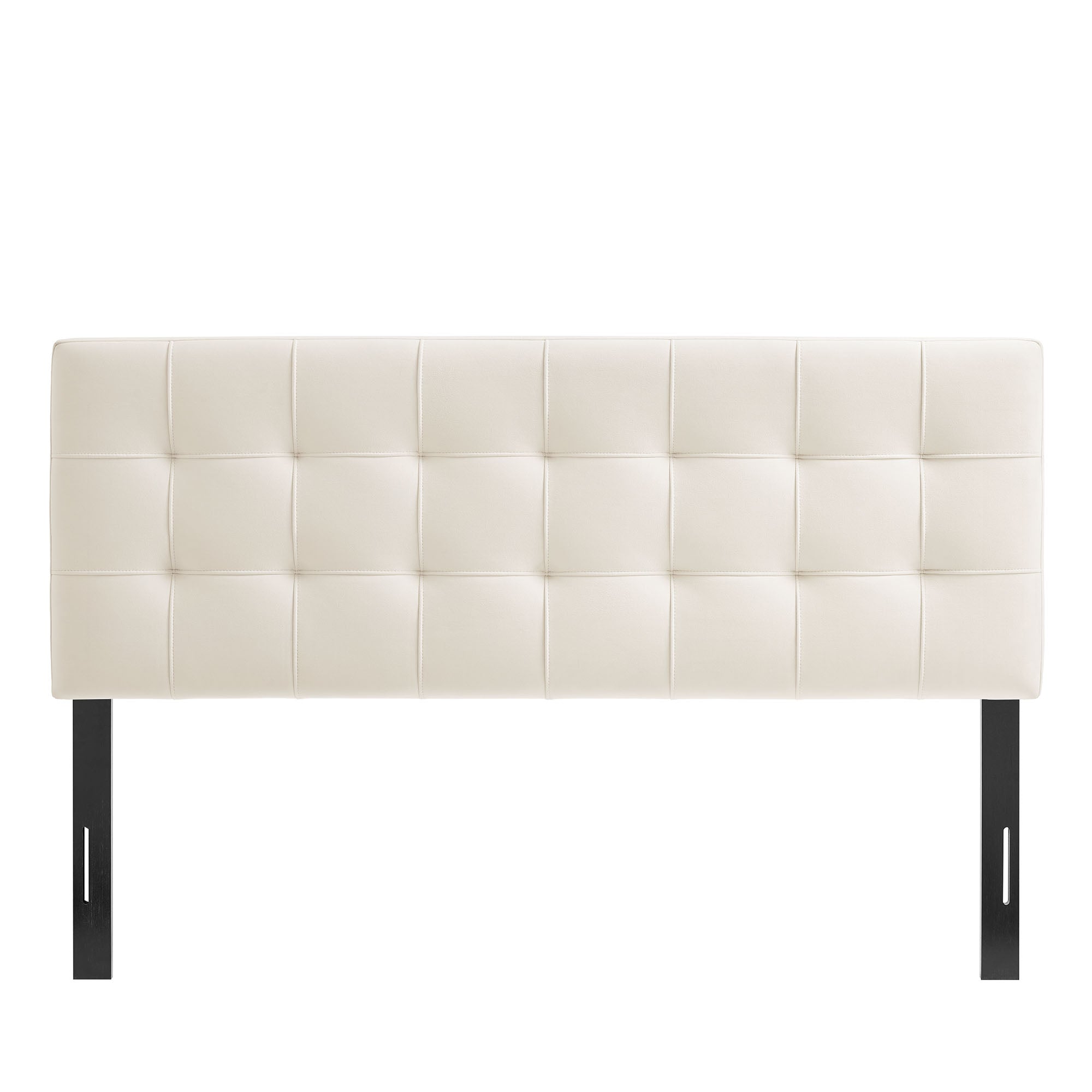 Lily Stain-Resistant Performance Velvet Queen Size Headboard - Alabaster